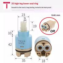 Universal Ceramic Cartridge for Faucet,Replacement Water Tap Valve Core for Kitchen/Bathroom Mixer Taps