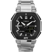 TIMEX UFC Men's Watch, Quartz Movement, 10 ATM Water Resistant, Mineral Glass, Black Dial, Sport Design, Model TW2V84600 juoda