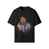 Messi Pasaulio čempionato marškinėliai – Lionelio Messi Argentinos grafinis T-shirt S black