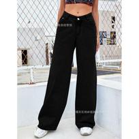 Womens High-Waisted Slim Fit Straight Leg Denim Jeans Cotton Blend Midweight Style XS juoda