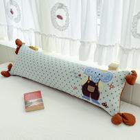 2026 M. Medvilninis Dvigubas Marlis Siuvinėta Ilga Pagalvė - Skalbiamas Vaikų Pagalvė 30*100cm Pillowcase with Core