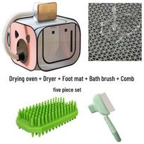Portable Pet Dryer Box for Cats & Small Dogs S for Up to 6 Jin gray