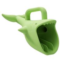 Shark Bath Pour Cup for Kids, Flexible Hair Rinse Cup with Water-Guide Lip and Firm Hold Handle for Daily Bath Wash žalia