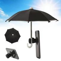 Mini Phone Umbrella Universal Windproof Anti-UV Sun Shade Suction Cup for Outdoor Cycling Phone juoda