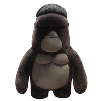 King Kong Plush Toys Black Ugly Gorilla Doll Movie Character Christmas Birthday Gift Zoo Souvenir 38cm juoda