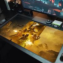 Helldivers 2 Mouse Pad Large Gaming Table Cushion Non-slip Laptop Tablet Big Mousepad XXL Mat Mini PC Playmat With Lock edge_xia 50cmx100cm(19.6x39.4inch)