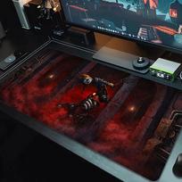 poppy playtime Mouse Pad Large Gaming Table Cushion Non-slip Laptop Tablet Big Mousepad XXL Mat Mini PC Playmat With Lock edge_xia 30cmx60cm(11.8x23.6inch)