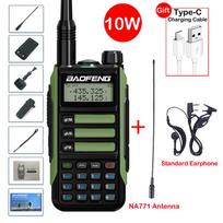 BaoFeng UV-16 Max 10W Type-C Walkie Talkie IP68 Two Way Radio UHF VHF Dual Band Radio Upgraded of UV16 UV17 Plus UV82 Pro