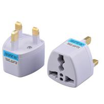 3 kontaktų JK kištukas Maitinimo adapteris 0~250v 10a Kabelio kištukas Honkongui, Didžiajai Britanijai, Indijai balta