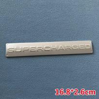 3D Metalinis SUPERCHARGED Autobiography Automobilio Ženklelis Lipdukas Range Rover gray