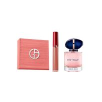 Giorgio Armani My Way Eau De Parfum EDP Perfume With Lipstick Set Lipstick #214+Perfume 30ml