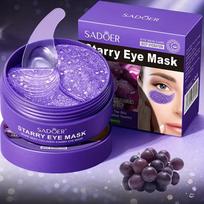 Eye Mask Under Eye Patches, Grape Seed & Collagen Starry Hydration, Brightening & Smoothing Gel Patches for Dry Under-Eye Area purple