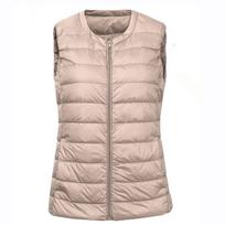 Moteriška žieminė liemenė Duck Ultralengva dvipusė dėvima šilta striukė be rankovių 7Xl liemenė 6XL pilka