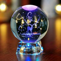 LED krištolo rutulys 3D saulės sistemos planetos krištolinis rutulys stiklo rutulys namų dekoravimas Valentino dienos dovanų papuošalas