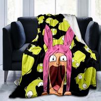 Bob's Burgers Antklodė Tina Print Pliušinė antklodė Namų Biuro sofa Kelionės Šiltos laisvalaikio studentų antklodės Flanelinės antklodės 75x90cm
