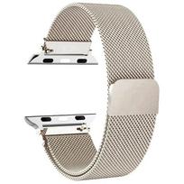 Milanese kilpinė apyrankė skirta Apple Watch Strap Ultra 2 49mm 45mm 44mm 42mm 41mm 40mm 38mm metalinė apyrankė iWatch Series 3 4 5 6 7 8 9 SE 38mm 40mm 41mm white