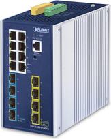 No Name Planet TSN-6325-8T4S4X IP30 DIN-rail Industrial L3 8-Port 10/100/1000T + 4-port 1G/2.5G SFP + 4-Port 10G SFP+ Managed TSN Switch
