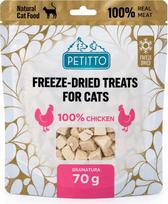 Petitto Freeze-dried chicken treats Mono - cat treats - 70g