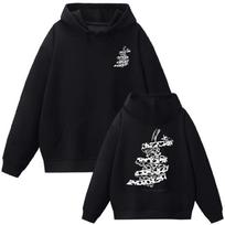 Jujutsu Kaisen Nanami Kento Spausdintas gobtuvas Vyrams Moterims Per dideli džemperiai Drabužiai Japonų Manga Grafinis Atsitiktinis Laisvas Streetwear XL black