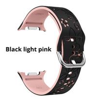 Carved Print Band for Samsung Galaxy Watch 9 Strap 44mm 40mm Sport Silicone No Gaps Bracelet Correa Galaxy Watch8 40mm 44mm Classic 46mm Bands Samsung Galaxy 9 44mm black