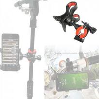 Universal-Microphone Mic Stand Phone Holder Clip For Phone Smart Phones gray