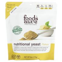 Foods Alive, Superfood, Nepastiprintos maistinės mielės, 6 uncijos (170 g) beige