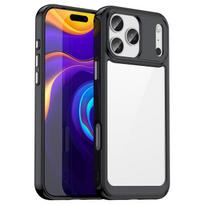 Etui case pokrowiec na iPhone 17 Pro Outer Space - czarne przezroczyste