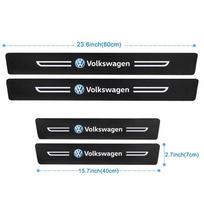 Naujas automobilio durelių slenksčio apsauginis lipdukas Volkswagen Passat Tiguan Golf Bora Jetta Sharan T3 T5 Magotan Beetle bagažinės buferio white