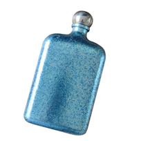 Gryno titano vyno puodelis 230ml/8oz Lengvas viskio flaskas Antibakterinis Atsparus pelėsiui Lauko kelioninis butelis vynui mėlyna