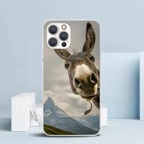 Juokingas asiliukas minkštas dėklas iPhone 16 17 Air 15 14 Pro Max 16E telefonui 13 Mini 12 11 7 SE 8 spausdintas raštas tinka dėklams 16 17 Air iPhone 16 Pro Max