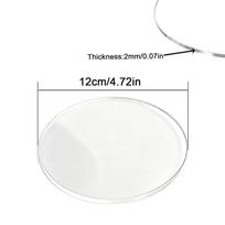 1/10 vnt. apvalus skaidrus akrilo lakštas, apvalūs akrilo diskai „pasidaryk pats“ amatams, skersmuo 30 mm - 150 mm, storis 2/3/5/7,5/9,5 mm 2mm 12cm  1pcs