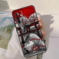 Japoniško drakono dėklas, skirtas Samsung Galaxy A13 A33 A53 A34 A54 A14 A15 A16 A26 A36 A56 A12 A32 A52 A06 A35 A55 Samsung A73 5G