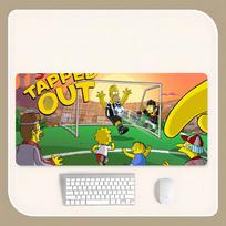 S-Simpsons pelės kilimėlis PC žaidėjui Kompiuterio stalas XXL pelės kilimėlis Žaidimų priedai Stalo kilimėlis Klaviatūra 1000x500mm Pelės kilimėlis Spintelė 600x300x2mm