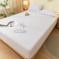 100% Vandeniui atsparus čiužinio užvalkalas su gumine juosta, neslystantis čiužinio apsaugas vienviečiui, dviviečiui, karališkam ir superkarališkam lovoms 2XPillowcase (48x74cm） beige