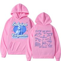 Sabrina Carpenter Hoodie Men Women Short N Sweet Music Album Long Sleeve Casual Oversized Aesthetic Warm S pink