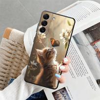 Phone Cover Case for Samsung Galaxy A05 A06 A25 A16 A53 A17 A37 A57 A15 A73 A51 A52 A36 A23 A55 A41 A50 A12 A13 A70 Cute Cat Galaxy A23 white