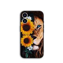 for Samsung Galaxy A07 A13 A12 A23 A42 A50 A51 A52 A53 A70 A71 A72 A21S A04 Note 20 9 8 10 Phone Cover Case Art Lion Galaxy A07 black