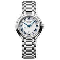 LONGINES Heart Moon Series Quartz Movement 30 Meters Waterproof Exquisite Watch Swiss Watch 30mm Silver Dial Stainless Steel Strap L8.142.4.71.6 kvarcas
