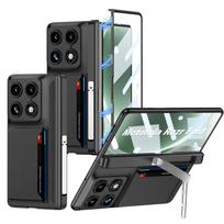Motorola Razr Fold Sulankstomo mobiliojo telefono dėklas Kortelių dėklas Kortelių laikiklis Integruotas laikiklis Odinis dėklas MT-RazrFold gray