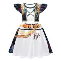 Kpop Demonų Medžiotojai Rumi Mira Zoey Suknelė Mergaitėms Su Poliesterio Audiniu Ir Mielais Animacinių Filmukų Elementais Style G,160cm beige