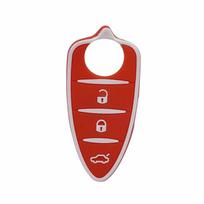 Cocolockey Car Key Pad For Alfa Romeo 156/159 /Mito/Giulietta/Gt/4C Rubber 3 Buttons Remote Key Shell  Accessories For Girls gray