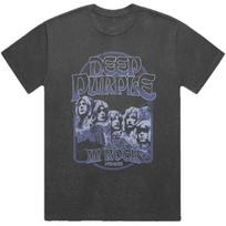 Tamsiai violetiniai Viršutiniai drabužiai Britiškas Rokas Europos Amerikietiškas Sunkusis Metalas Gatvės Stilius Violetiniai Trumpomis Rankovėmis Vyriški Laisvi Marškinėliai 4XL gray