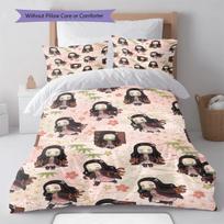 Nezuko Kamado Duvet Cover Bedding Set Soft Quilt Cover Comforter Cover Bedroom Home Decor Anime Style -QJY 155x200cm