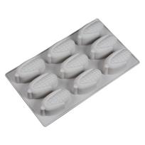 9-Cavity Soap Mold Food Grade Silicone Corn Shaped Baking Mold Premium Mini Corn Cake Mold  Dessert gray