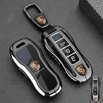 Cinko lydinio automobilio nuotolinio valdymo pultelio dangtelis Korpusas Apsauga Porsche Panamera Carman Macann Bobst Cayenne 911 981 991 970 996 PS4 gray