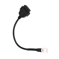 4 Pin to OBD2 Fault Code Reader Motorcycle Scanner Diagnostic Cable Fit for Yamaha black