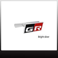 GR Sport Car Grille Badge Sticker For Gazoo Racing C-HR RAV4 Mirai Avensis Toyota Logo Metal Trunk Emblem Decoration Accessories black