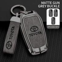 Automobilio rakto dėklas Dangtelis Korpusas Toyota Land Cruiser 200 Prado Crown Yaris Cross Hilux Innova Fortuner Camry Alphard PREVIA Vellfire gray