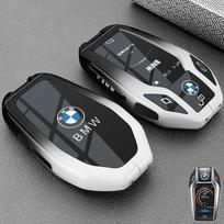 Odinis LED Automobilio Raktų Dėklas Dangtelis Korpuso Aksesuarai BMW 3 5 7 Serijoms G11 G12 G31 G05 G07 X3 X4 X5 X6 X7 i8 G32 G30 gray