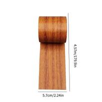 4.5M/Roll Realistic Wood Grain Repair Adhensive Duct Tape Floor Furniture Renovation Skirting Line Sticker Home Decoration 5.7CM&4.57M&2.3MM brown